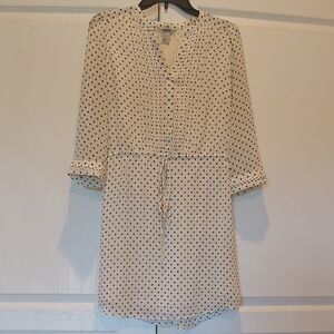 H&M Cream Polka Dot Mini Dress